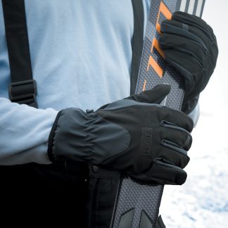 Tech performance softshell glove in Black/Black - North Print Workwear