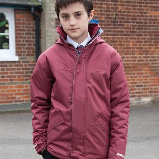 Core junior channel parka in Black - North Print Workwear