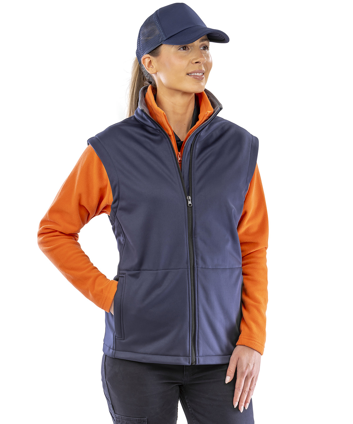 Core softshell bodywarmer in Black - North Print Workwear