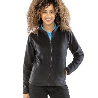 Women's Norse outdoor fleece in Black - North Print Workwear
