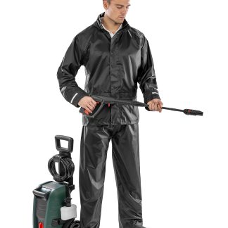 Core rain suit in Black - North Print Workwear