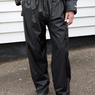 Core rain trousers in Black - North Print Workwear