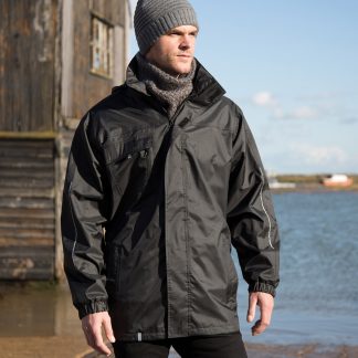 3-in1 CORE transit jacket with printable softshell inner in Black - North Print Workwear