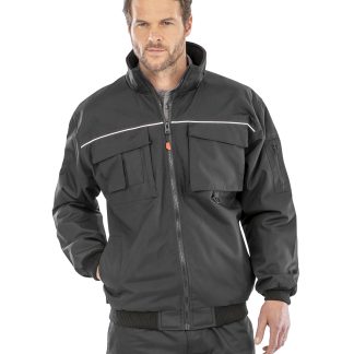 Work-Guard Sabre pilot jacket in Black - North Print Workwear