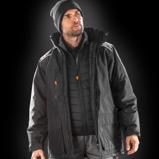 Work-Guard Vostex long coat in Black - North Print Workwear