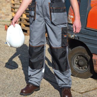 Work-Guard x-over holster trousers in Grey/Black - North Print Workwear