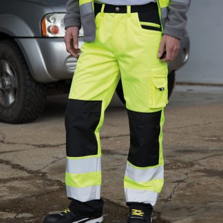 Safety cargo trousers in Orange - North Print Workwear