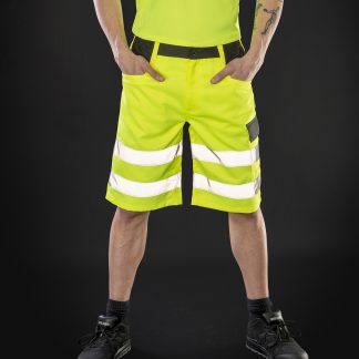 Safety cargo shorts in Orange - North Print Workwear