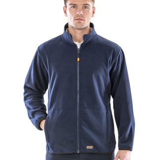 Work-Guard heavy-duty microfleece in Black - North Print Workwear