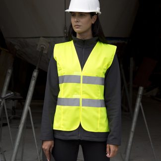 Women's high-viz tabard in Fluorescent Pink - North Print Workwear