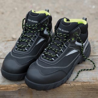Work-Guard Blackwatch safety boot in Black/Silver - North Print Workwear