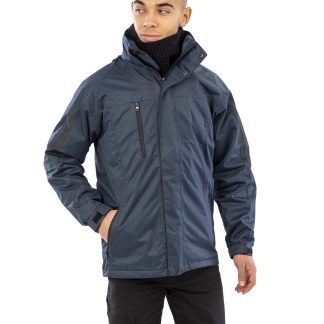 3-in-1 journey jacket with softshell inner in Black/Black - North Print Workwear