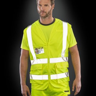 Executive cool mesh safety vest in Fluorescent Orange - North Print Workwear