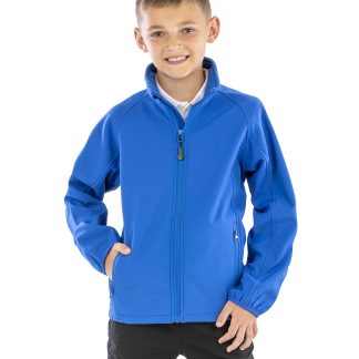 Recycled 2-layer printable junior softshell in Black - North Print Workwear