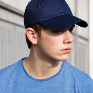 7-panel advertising cap in Black - North Print Workwear
