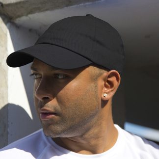 Heavy cotton drill pro-style cap in Black - North Print Workwear