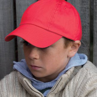 Junior low-profile cotton cap in Black - North Print Workwear