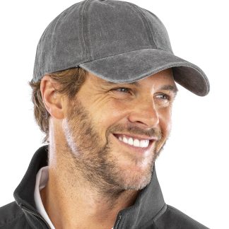 Core pure cotton vintage cap in Vintage Black - North Print Workwear