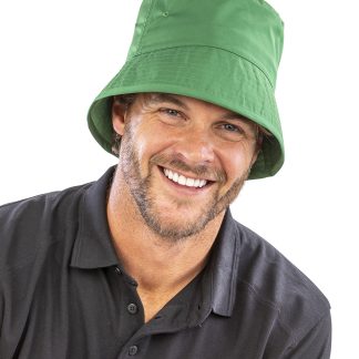 Recycled bound edge bucket hat in Black - North Print Workwear