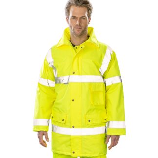 Safety jacket in Fluorescent Orange - North Print Workwear