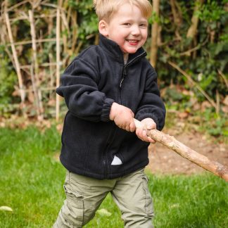 Junior PolarTherm™ jacket in Black - North Print Workwear
