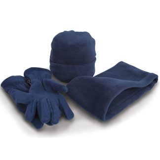 Polartherm™ fleece accessory set in Black - North Print Workwear