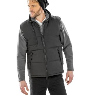 Ultra padded bodywarmer in Black - North Print Workwear