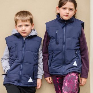 Junior ultra padded bodywarmer in Navy - North Print Workwear