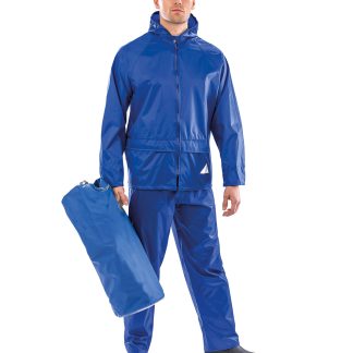 Waterproof jacket and trouser set in Black - North Print Workwear