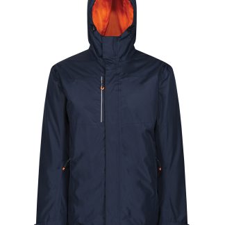 Thermogen powercell 5000 insulated heated jacket in Navy/Magma - North Print Workwear