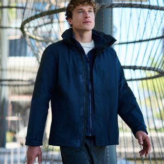 Defender III 3-in-1 jacket in Black/Seal Grey - North Print Workwear
