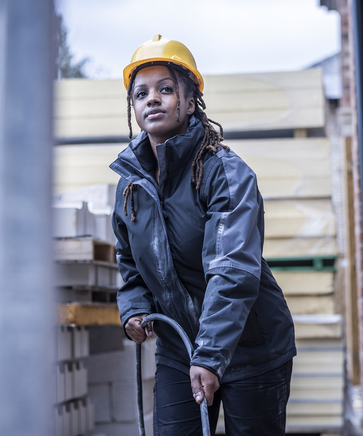 Women's Defender III 3-in-1 jacket in Black/Seal Grey - North Print Workwear