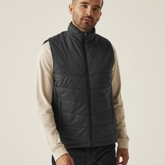 Stage II insulated bodywarmer in Black - North Print Workwear