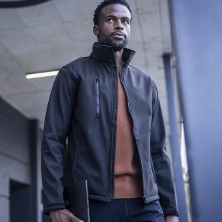Ablaze 3-layer printable softshell in Black - North Print Workwear