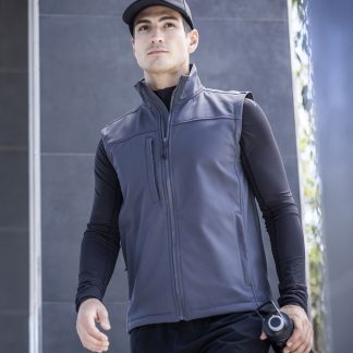 Flux softshell bodywarmer in All Black* - North Print Workwear