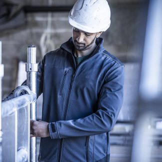 Sandstorm workwear softshell in Black/Black - North Print Workwear