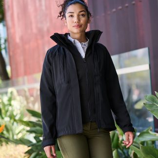 Women's Kingsley 3-in-1 jacket in Black/Black - North Print Workwear