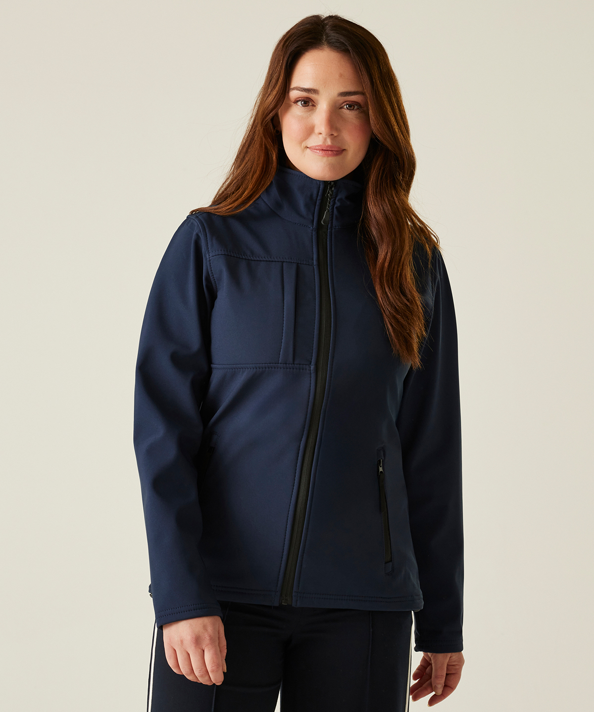 Women's Octagon II printable 3-layer membrane softshell in Black/Black* - North Print Workwear