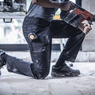 Lined action trousers in Black - North Print Workwear