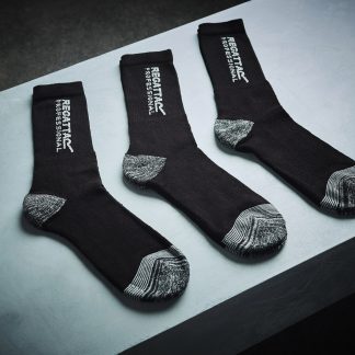 3-pack work socks in Black - North Print Workwear