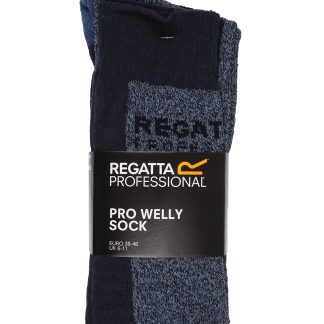 Pro 2-pack wellington socks in Assorted (Navy/Khaki) - North Print Workwear