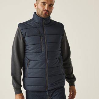 Navigate thermal bodywarmer in Black/Classic Red - North Print Workwear
