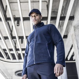 Ascender fleece in Black/Mineral Grey - North Print Workwear