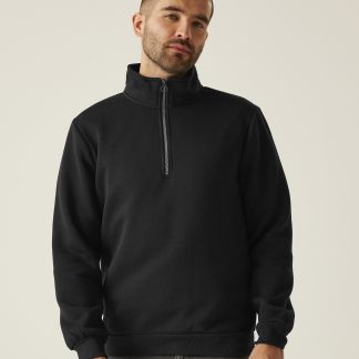 Pro ¼-zip sweatshirt in Black - North Print Workwear