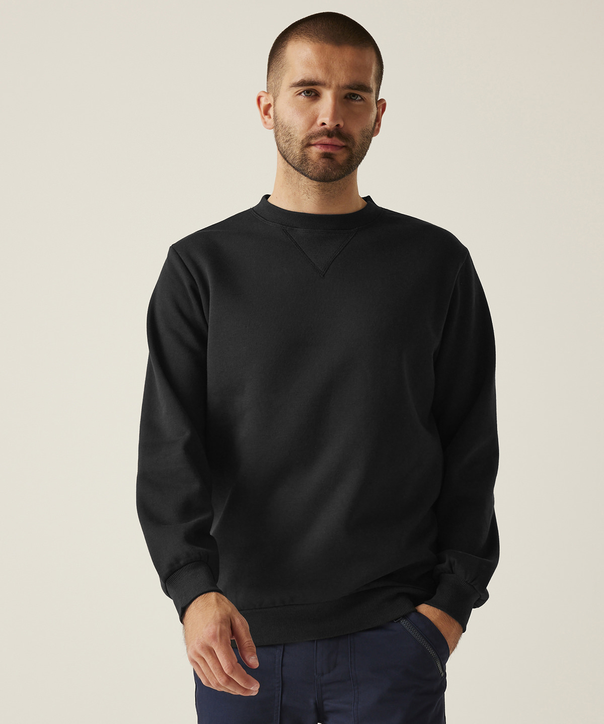 Pro crew neck sweatshirt in Black - North Print Workwear