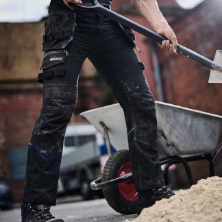 Infiltrate stretch holster trousers in Black - North Print Workwear
