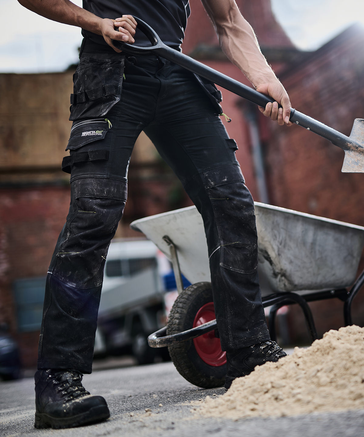 Infiltrate stretch holster trousers in Black - North Print Workwear
