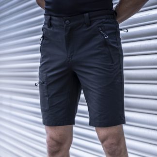 Prolite stretch shorts in Black - North Print Workwear