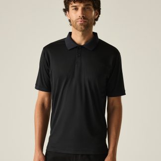 Recycle.me piqué polo shirt in Black - North Print Workwear