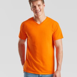 Valueweight v-neck T in Azure Blue - North Print Workwear